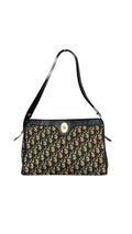 Dior Trotter Canvas Shoulder Bag - Black