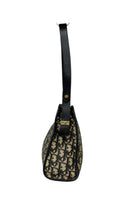 Dior Trotter Canvas Shoulder Bag - Black