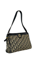 Dior Trotter Canvas Shoulder Bag - Black