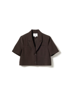 N-Leanne Crop Blazer - Chocolate