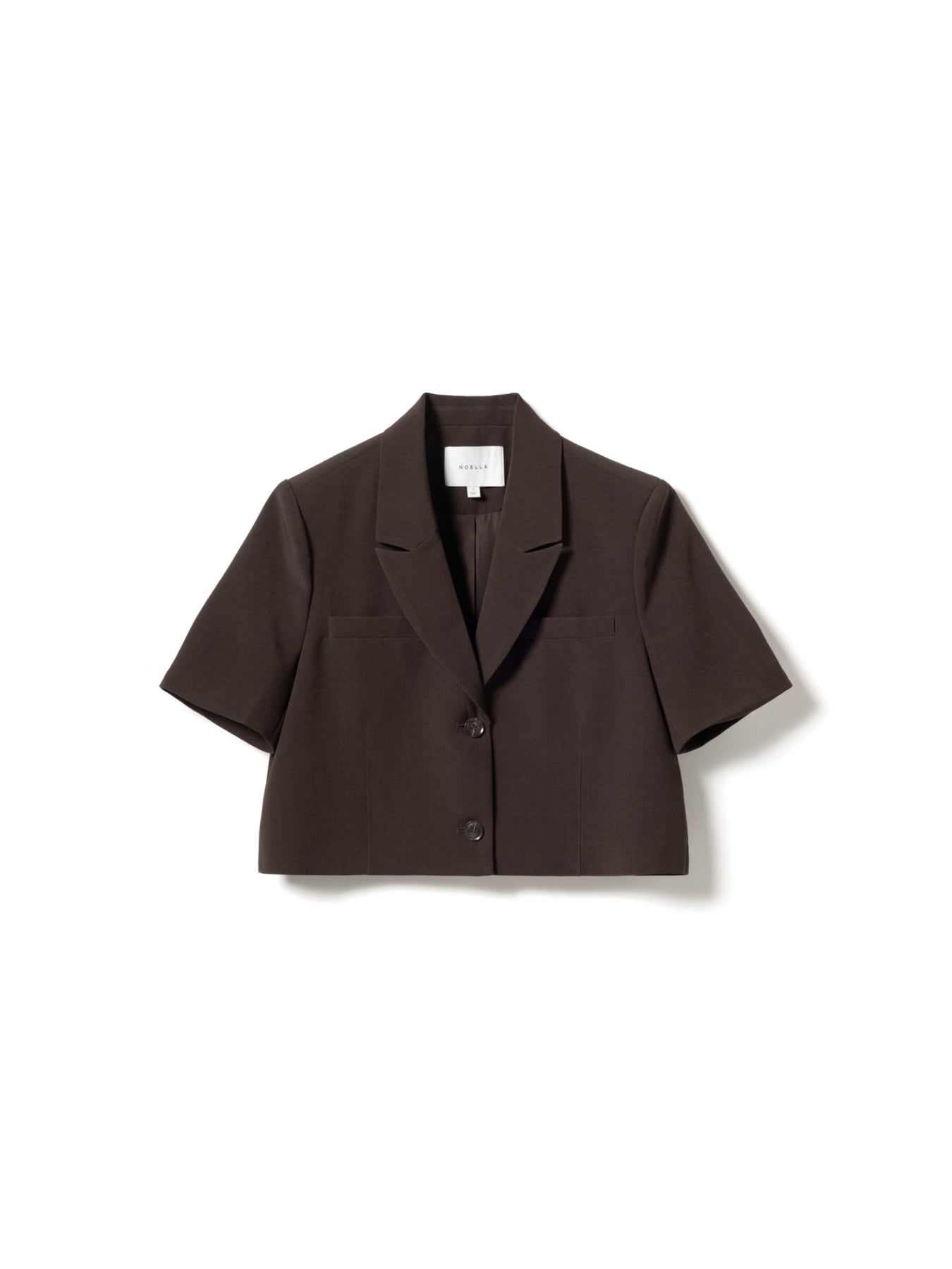 N-Leanne Crop Blazer - Chocolate