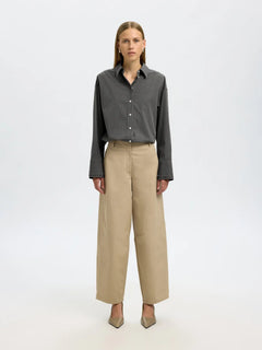 Dan Ls Oversized Shirt - Chocolate Torte Stripes