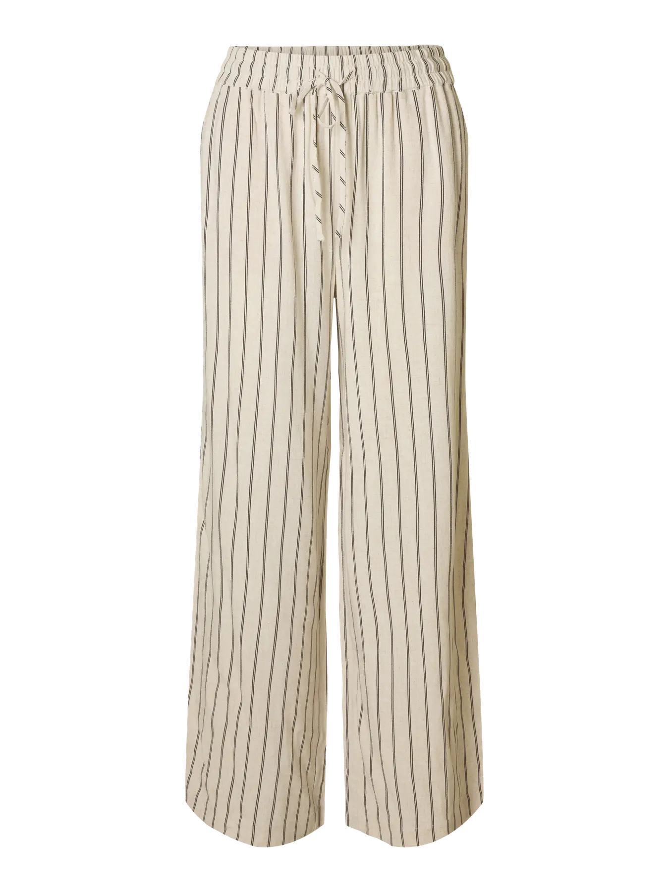 Slfviva-Gulia Hw Striped Sun Pant - Sandshell Chocolate Chip