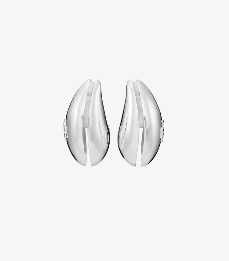 Wave Earrings - Light Silver