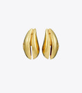 Wave Earrings - Light Brass