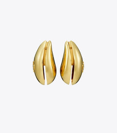 Wave Earrings - Light Brass