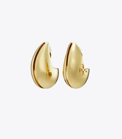 Wave Earrings - Light Brass