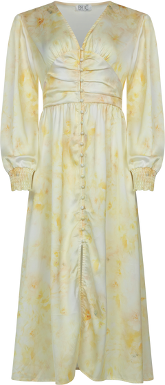 Adelic Long Dress - Sunlight Blossom