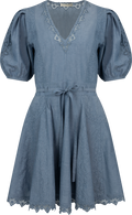 Camila Short Sleeve Mini Dress - Chambray