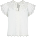 Effie Flutter Sleeve Top - Pristine