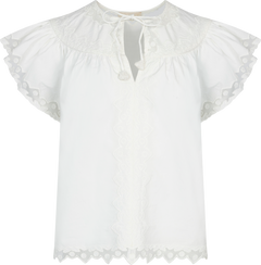 Effie Flutter Sleeve Top - Pristine