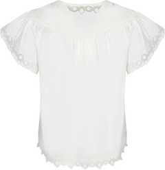 Effie Flutter Sleeve Top - Pristine