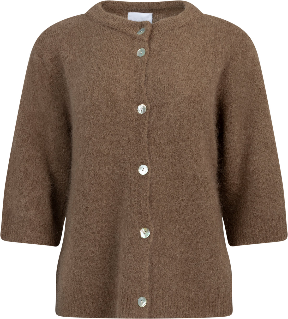 Kae Ss Knit Cardigan - Timber Brown