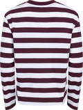 Essential Ls Striped Boxy Tee - Fig Bright White