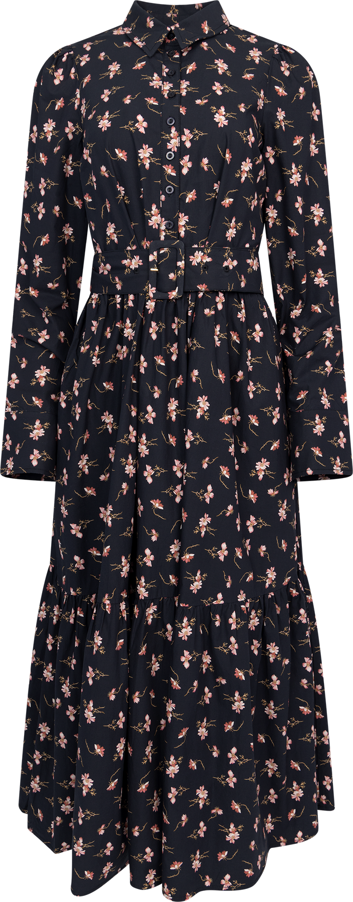 Poplin Shirt Dress - Petals