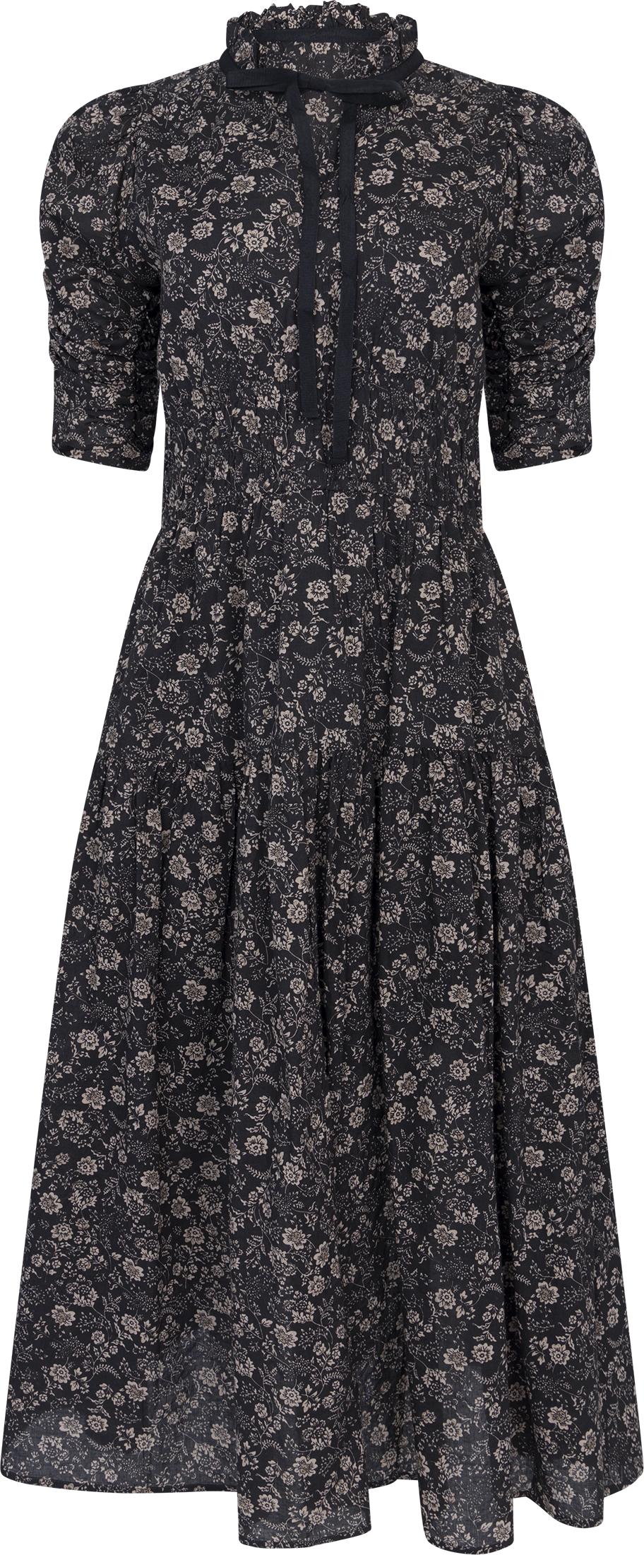 Madison Dress - Beige Botanic