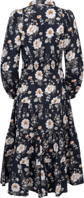Vicky Midi Dress - Antique Black Poplin