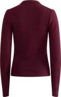 Marte LS Rib Polo Knit  - Wine