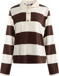 Isabelle Blocked Polo Jumper - Brown