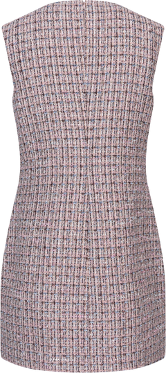 Boucle Sleeveless Mini Dress - Pink