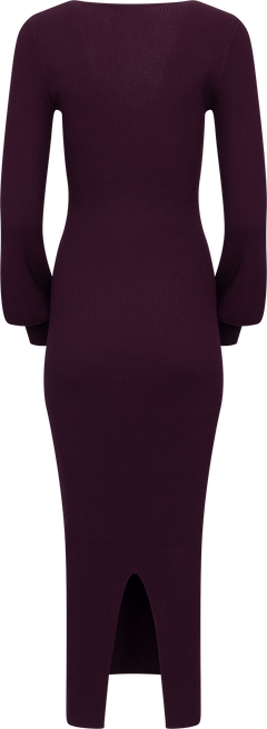 Janet Knit Dress - Burgundy