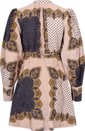 Jacquard Mini Dress - Vintage Paisley