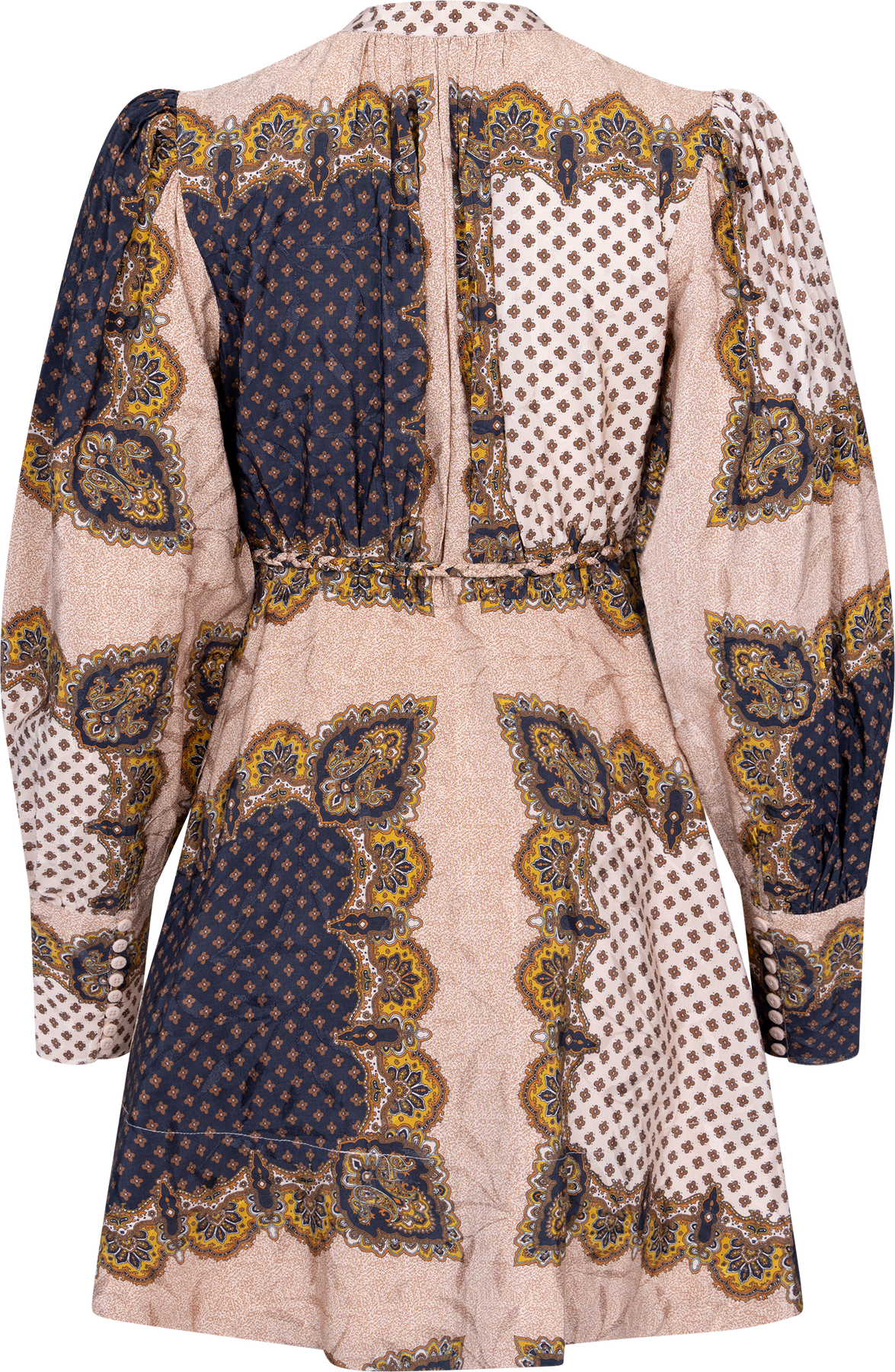 Jacquard Mini Dress - Vintage Paisley