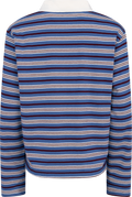 Isabelle Striped Polo Jumper - Navy
