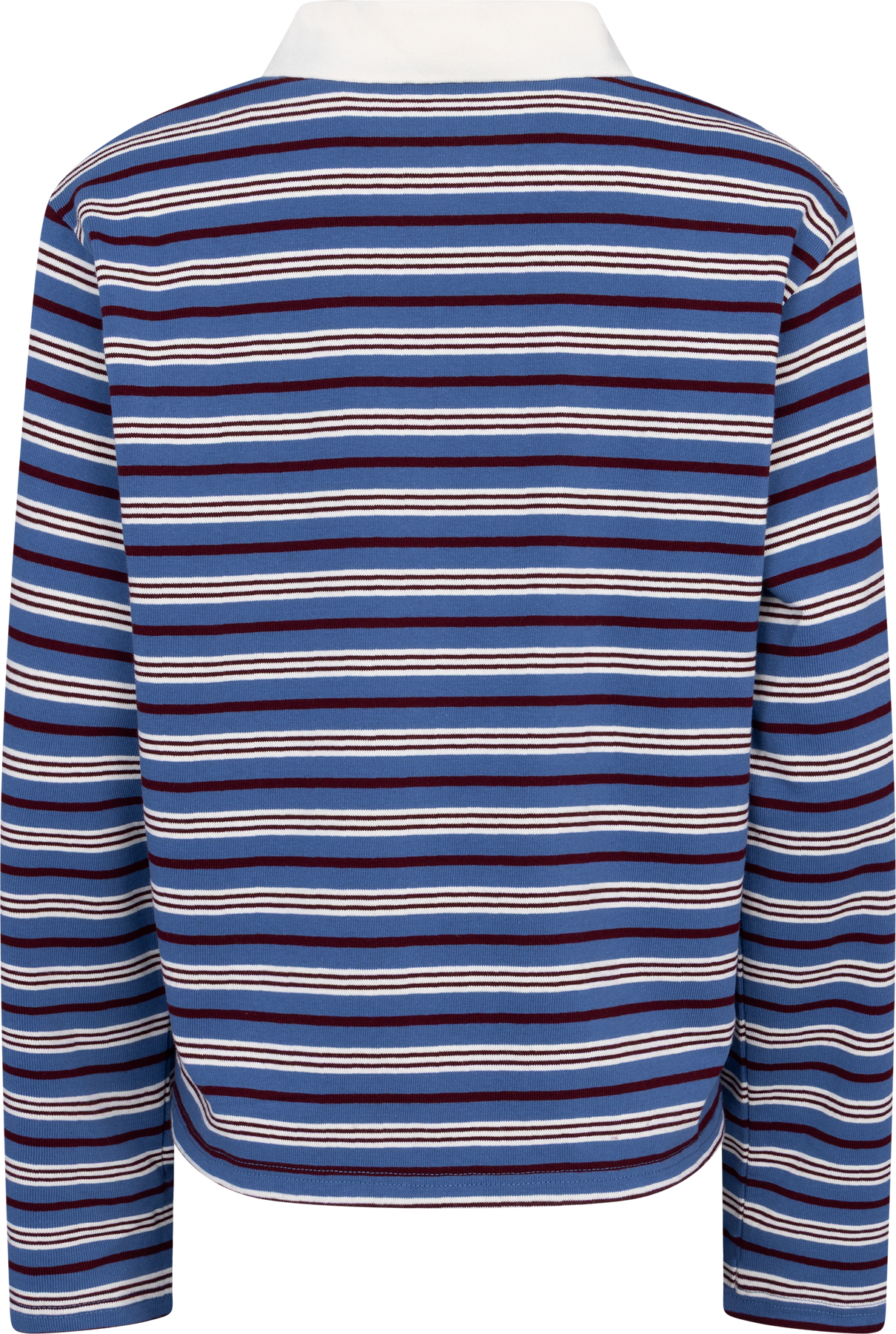 Isabelle Striped Polo Jumper - Navy