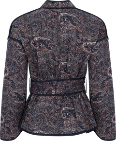Una Quilted B Jacket - Black Paisley