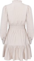 Liv Cord Solid Dress - Creme
