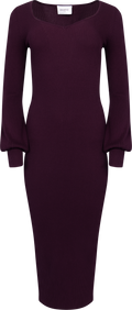 Janet Knit Dress - Burgundy