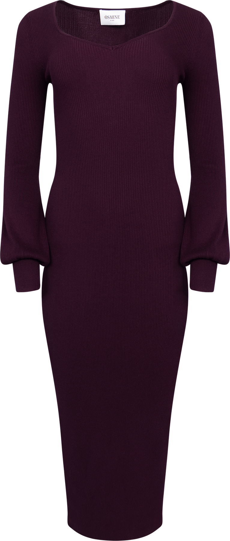 Janet Knit Dress - Burgundy