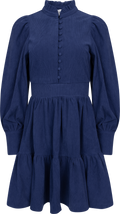 Liv Cord Solid B Dress - Blue