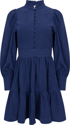 Liv Cord Solid B Dress - Blue