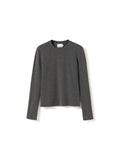 Lidie Ls Top - Dark Grey Melange