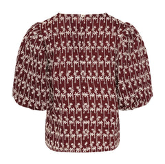 Shelly Blouse - Dusty Mahogany