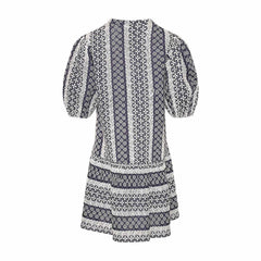 Lillianna Dress - Navy Sugar Combo