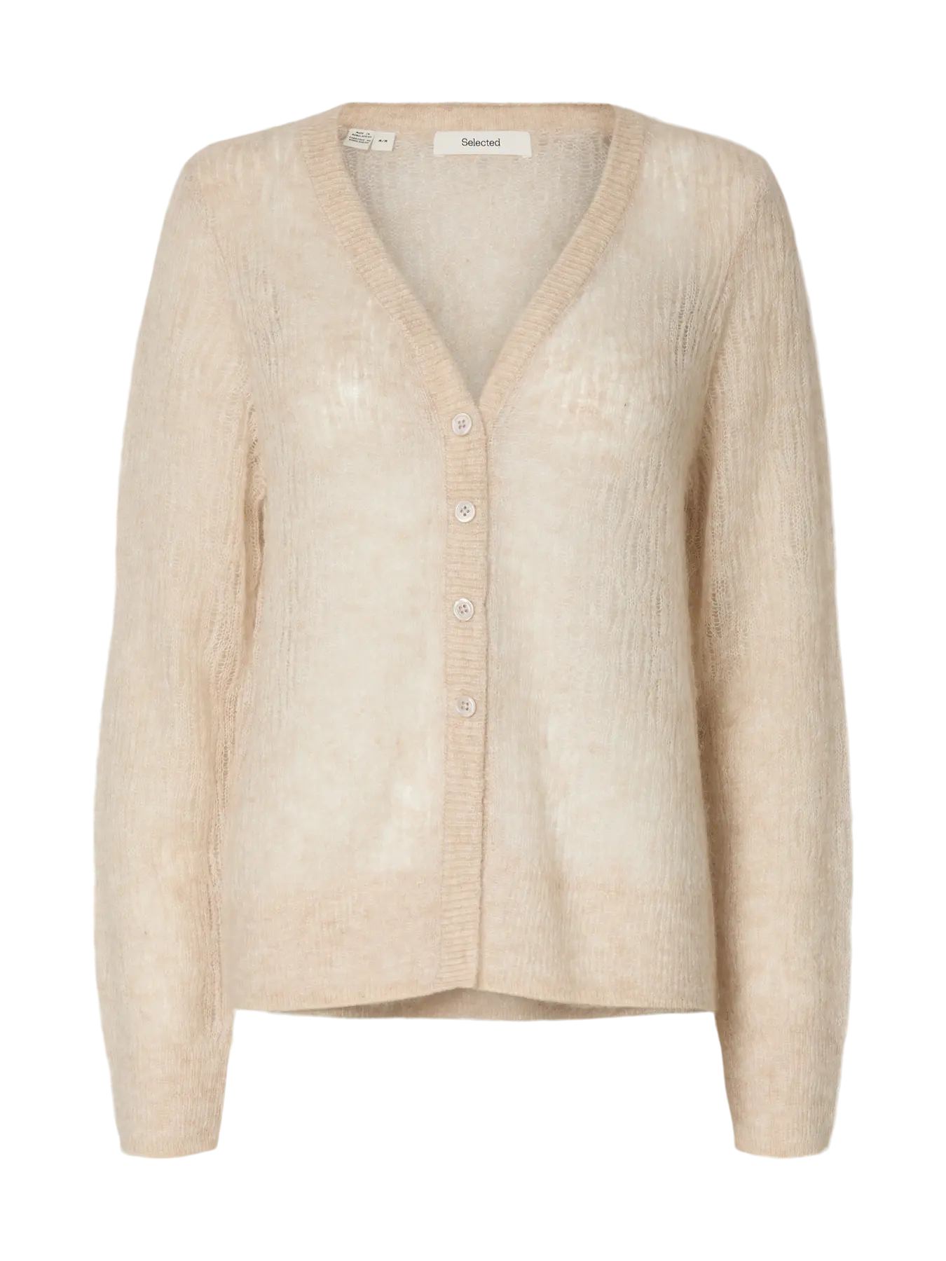 Mayer Ls Knit Structure Cardigan - Birch
