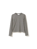 Luana Top - Ivory Black Stripe