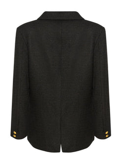 Polly Boucle Blazer - Black