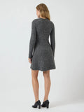 Yasdolly Ls Knit Dress - Medium Grey Melange