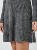 Yasdolly Ls Knit Dress - Medium Grey Melange