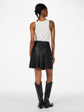 Yascolly Mw Naplon Leather Skirt - Black