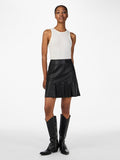 Yascolly Mw Naplon Leather Skirt - Black