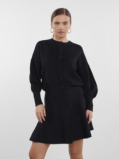 Yasfonny Ls Knit Cardigan S. - Black