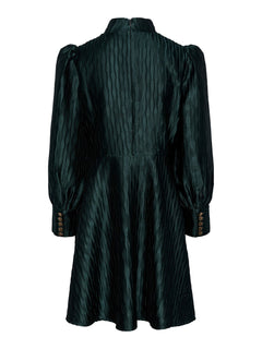 Yasripple LS Dress - Scarab