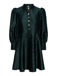 Yasripple LS Dress - Scarab