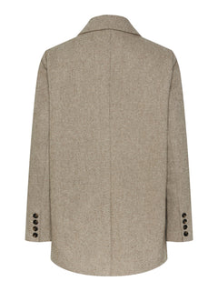Yassummer LS Wool Mix Blazer - Toasted Coconut