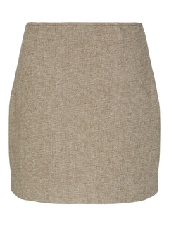 Yassummer HW Short Wool Mix Skirt - Toasted Coconut
